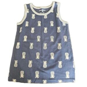 Tommy Bahama Kids Size Small 5-6 Navy Blue Graphic Print Tank Top